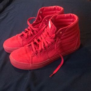 Vans SK8-HI All Red Shoes
